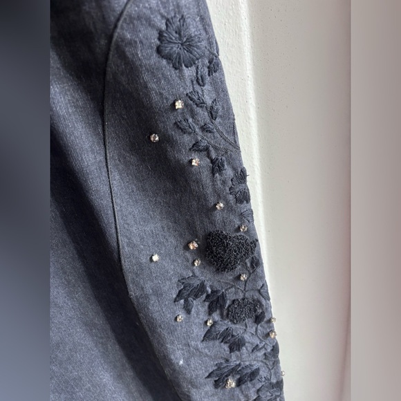 Citizens of Humanity Ayla Embroidered Wide Leg Jeans Voila Size 33 NWT - Picture 7 of 13